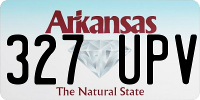 AR license plate 327UPV