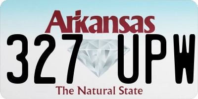 AR license plate 327UPW