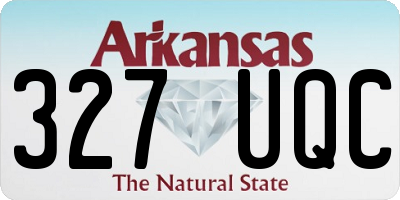 AR license plate 327UQC