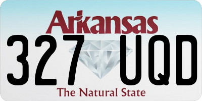 AR license plate 327UQD