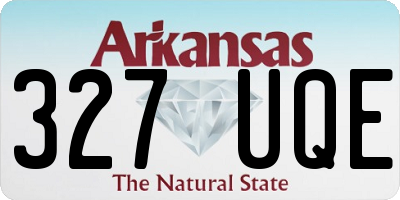 AR license plate 327UQE