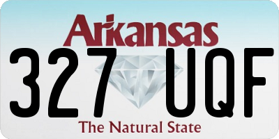 AR license plate 327UQF