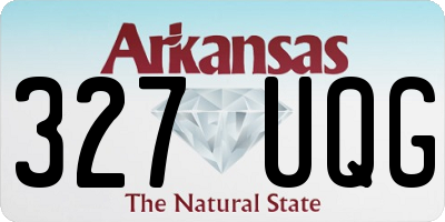 AR license plate 327UQG