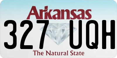 AR license plate 327UQH