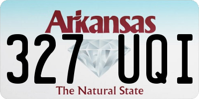 AR license plate 327UQI