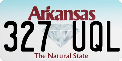 AR license plate 327UQL