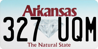 AR license plate 327UQM
