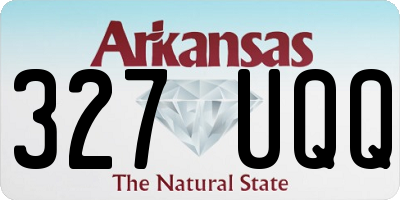 AR license plate 327UQQ