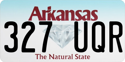 AR license plate 327UQR