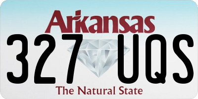 AR license plate 327UQS