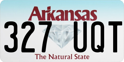 AR license plate 327UQT