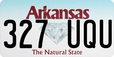 AR license plate 327UQU