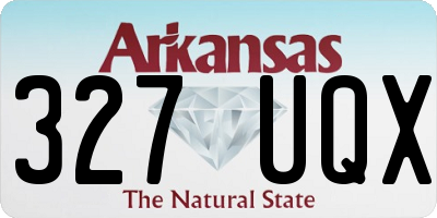 AR license plate 327UQX