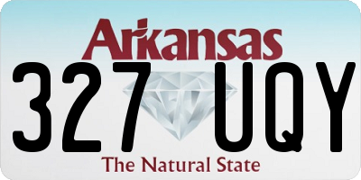 AR license plate 327UQY