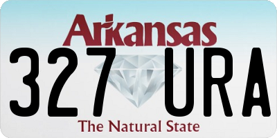 AR license plate 327URA