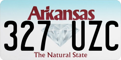 AR license plate 327UZC
