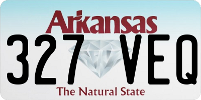 AR license plate 327VEQ