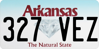AR license plate 327VEZ