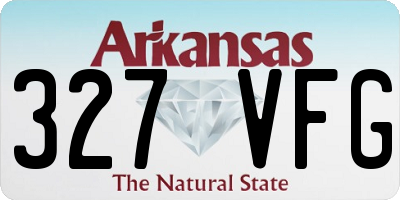 AR license plate 327VFG