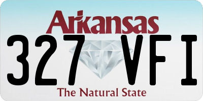 AR license plate 327VFI