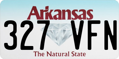 AR license plate 327VFN