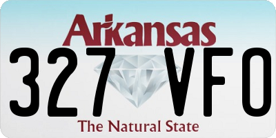 AR license plate 327VFO
