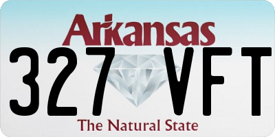 AR license plate 327VFT
