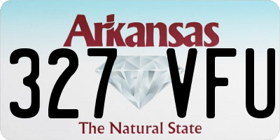 AR license plate 327VFU