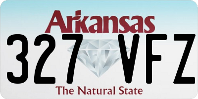AR license plate 327VFZ