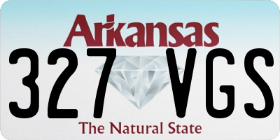 AR license plate 327VGS