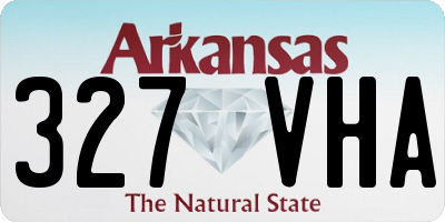AR license plate 327VHA
