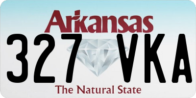 AR license plate 327VKA