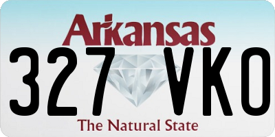 AR license plate 327VKO