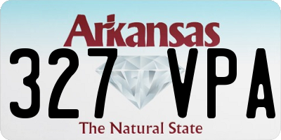 AR license plate 327VPA