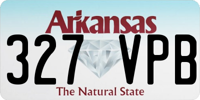 AR license plate 327VPB