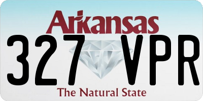 AR license plate 327VPR