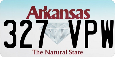 AR license plate 327VPW