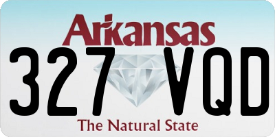 AR license plate 327VQD