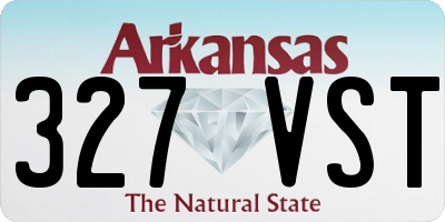 AR license plate 327VST