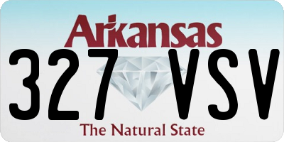 AR license plate 327VSV