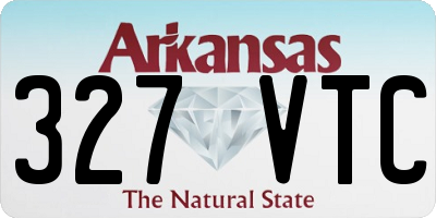 AR license plate 327VTC