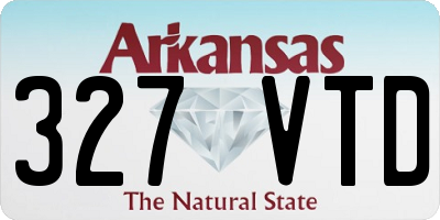 AR license plate 327VTD