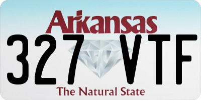 AR license plate 327VTF
