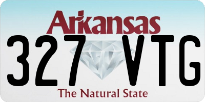 AR license plate 327VTG