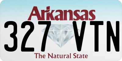 AR license plate 327VTN
