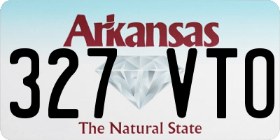 AR license plate 327VTO