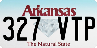 AR license plate 327VTP