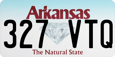 AR license plate 327VTQ