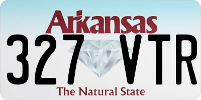 AR license plate 327VTR