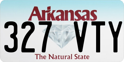AR license plate 327VTY